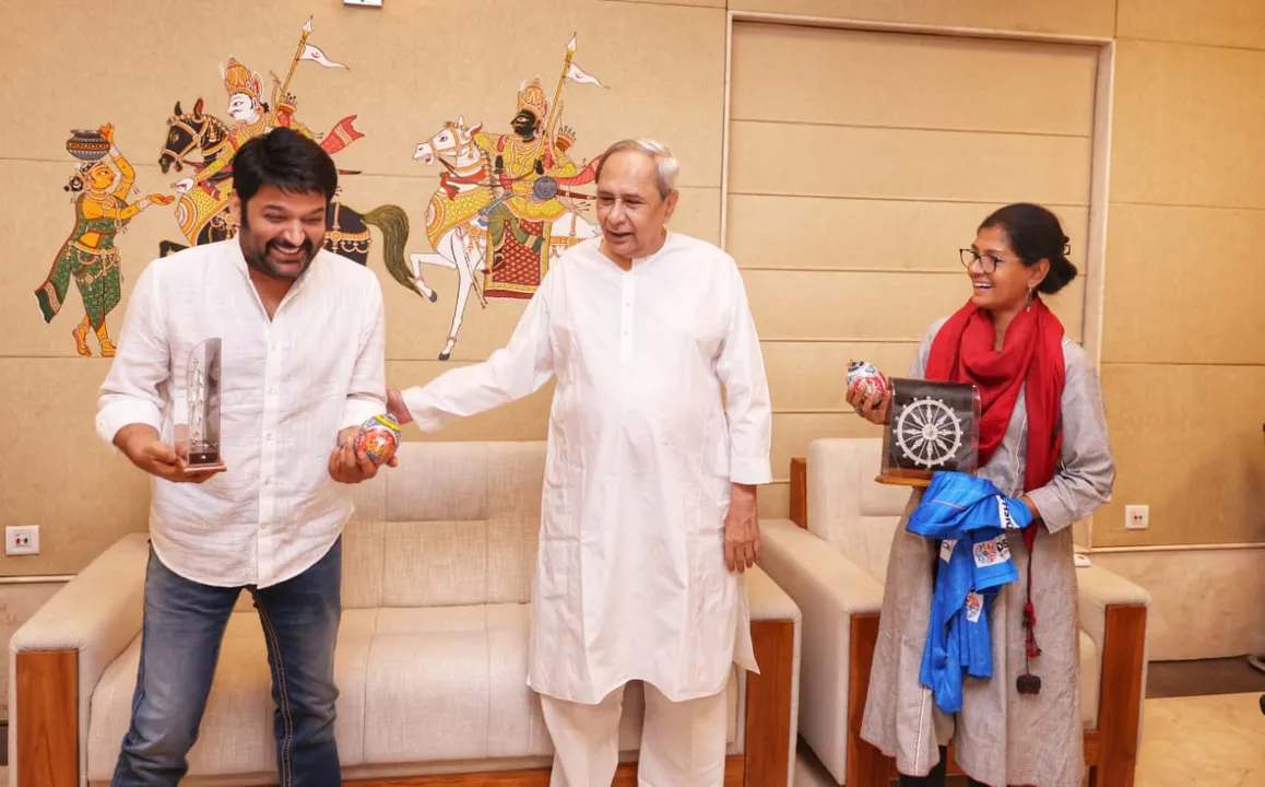  Kapil Sharma, Nandita Das call on Odisha CM
