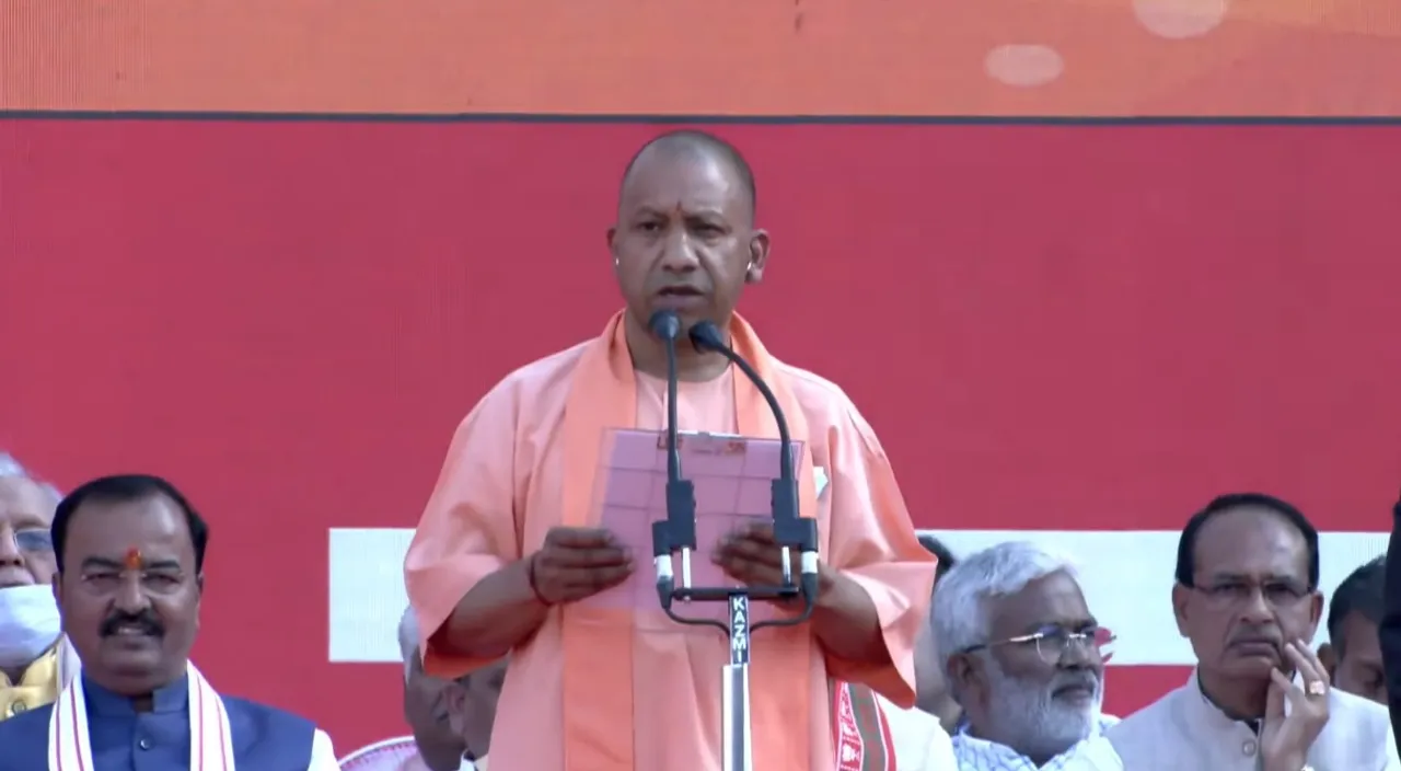  Yogi Adityanath sworn in as Uttar Pradesh CM for 2nd term