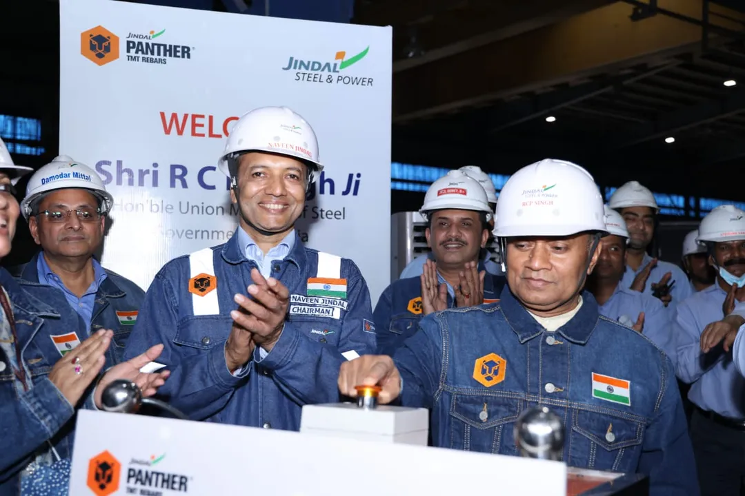  Union Steel Minister dedicates to nation JSPL's TMT Rebar Mill at Angul