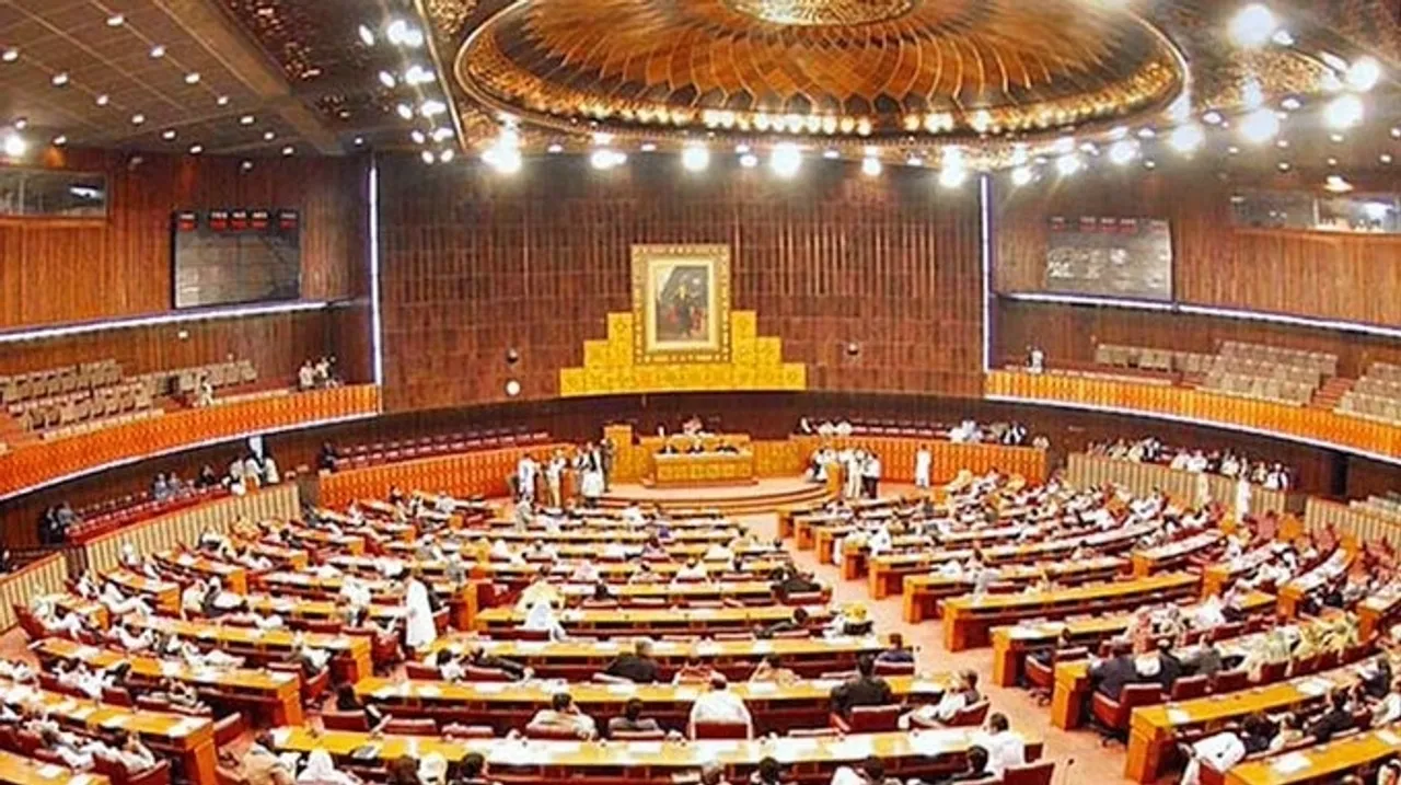  Pakistan national assembly.(photo:https://twitter.com/fawadchaudhry ) 