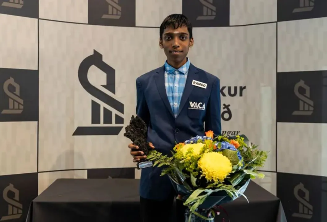  16-year-old Indian Grandmaster Rameshbabu Praggnanandhaa wins Reykjavik Open
