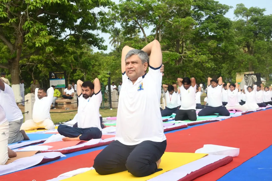  3 Union ministers lead International Yoga Day celebrations in Odisha