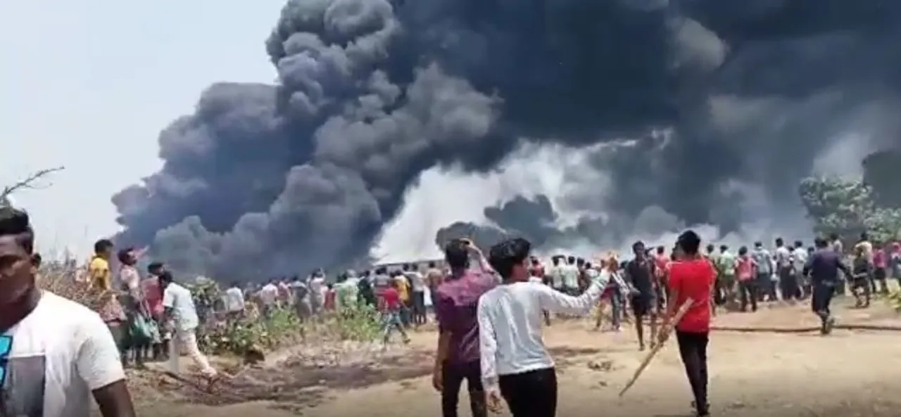  PVC pipes worth crores for water project catch fire in Odisha's Sonepur