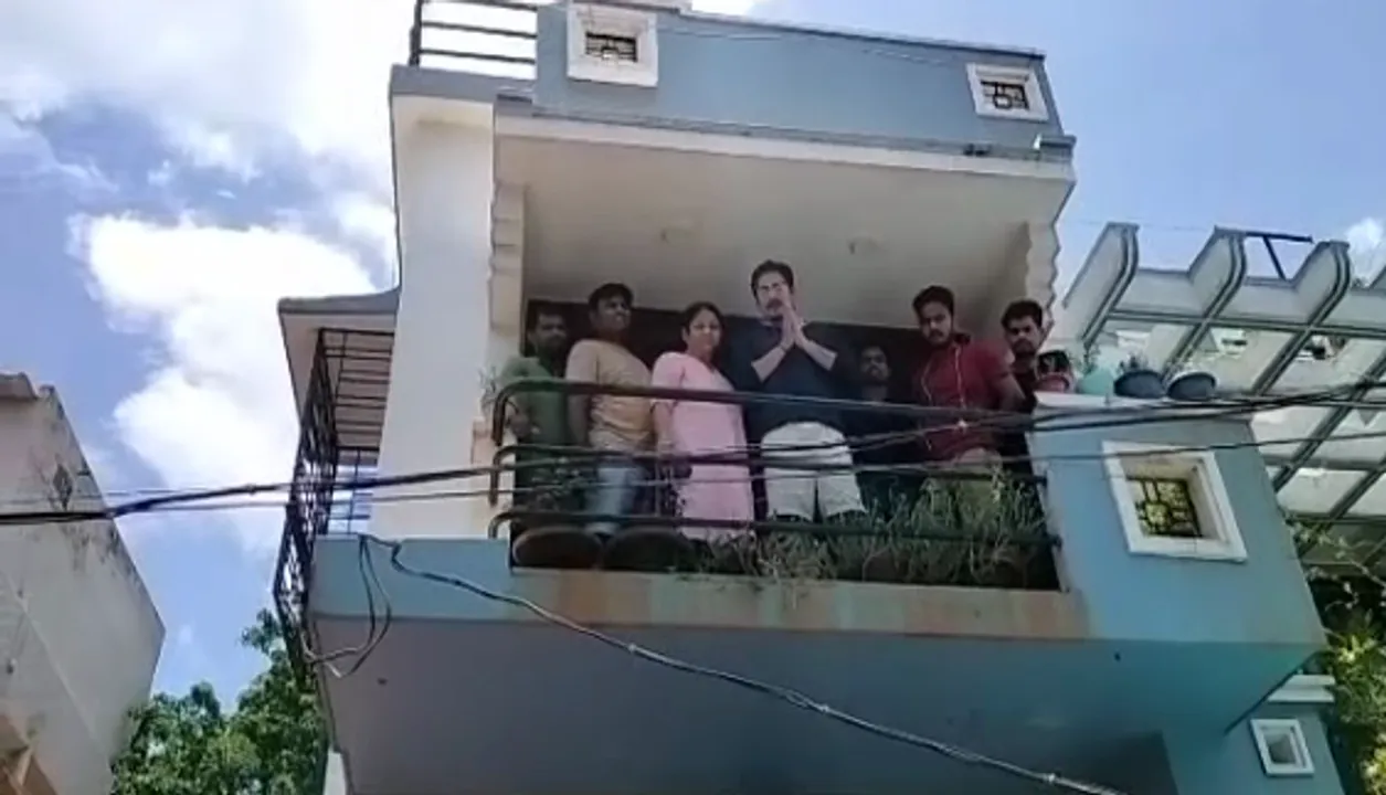  [Watch] Babushaan waves at fans at balcony, sends message for them