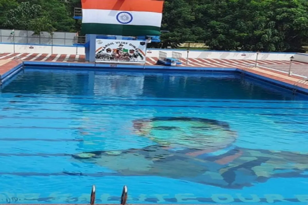  Underwater portrait of Late Capt Vikram Batra to mark Kargil Diwas