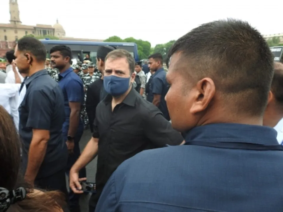  Congress protest march: Rahul detained by Delhi Police