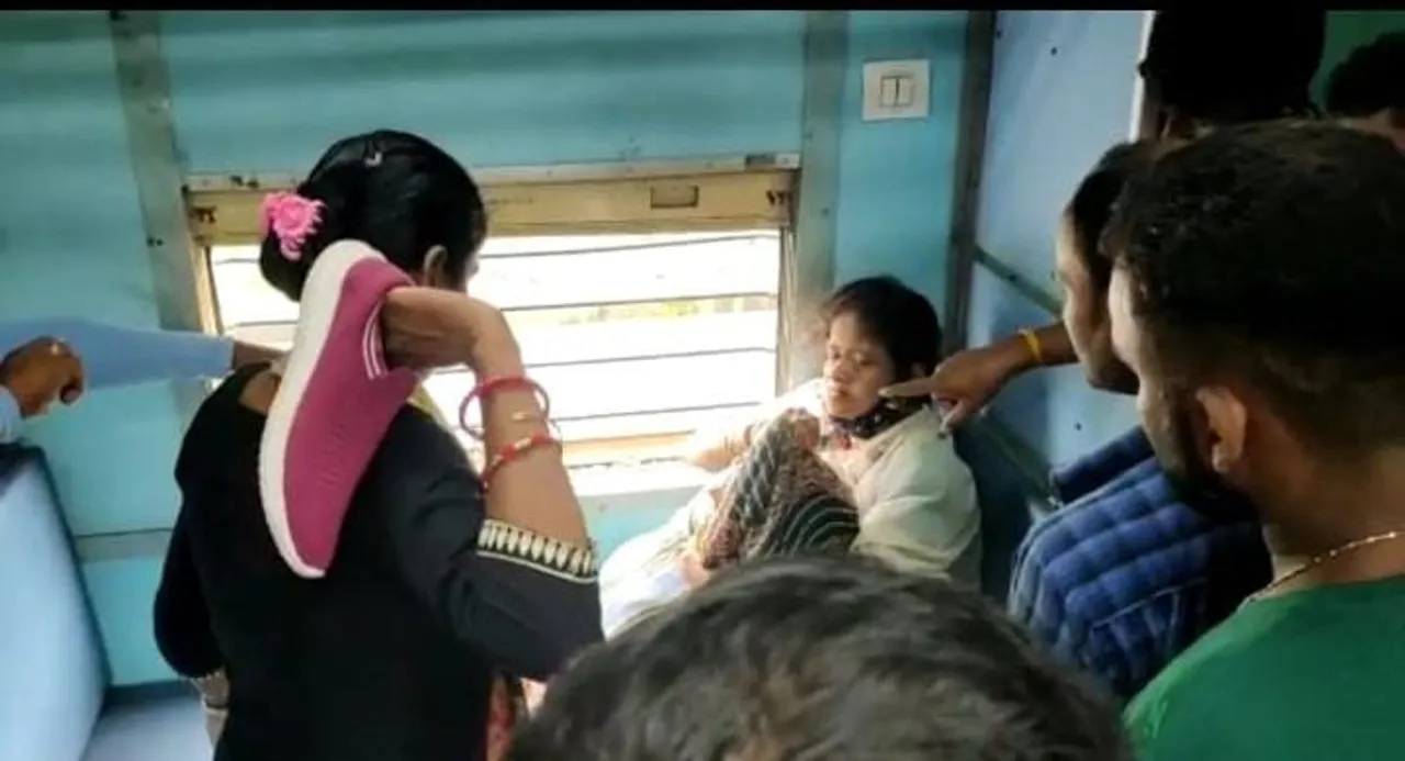  Woman thrashed mercilessly inside train on sorcery suspicion in Odisha, video viral