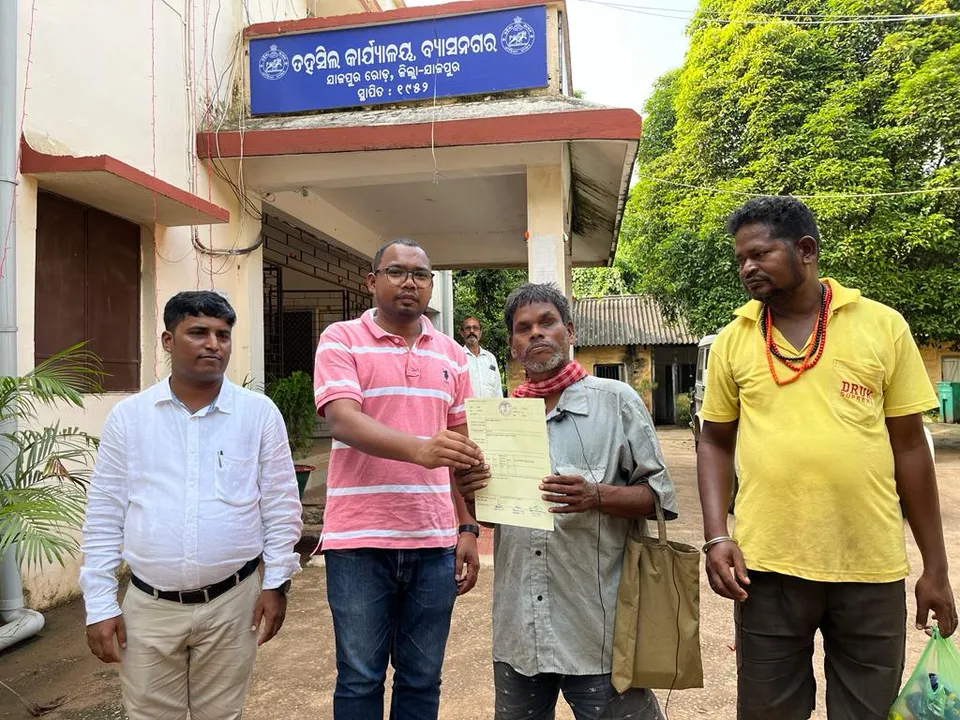 Musical appeal pays off: Jajpur administration provides homestead plot to visually-challenged Prafulla