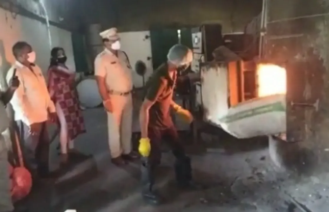  Odisha Police destroy one tonne of seized ganja