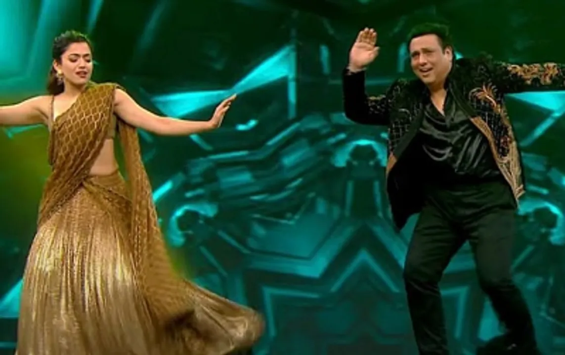  Rashmika Mandanna dances with Govinda on 'Saami Saami'