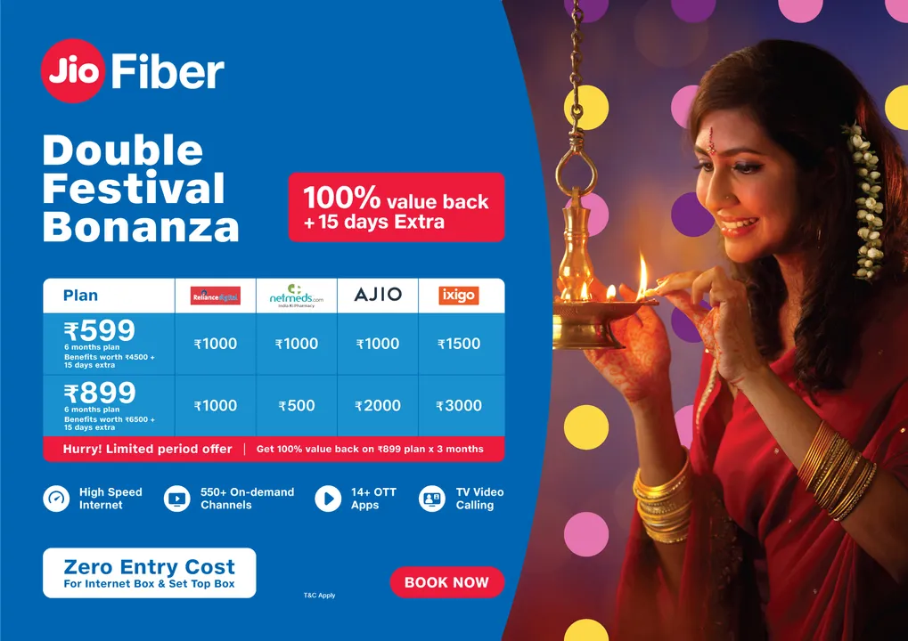  Reliance Jio rolls out JioFiber Double Festival Bonanza