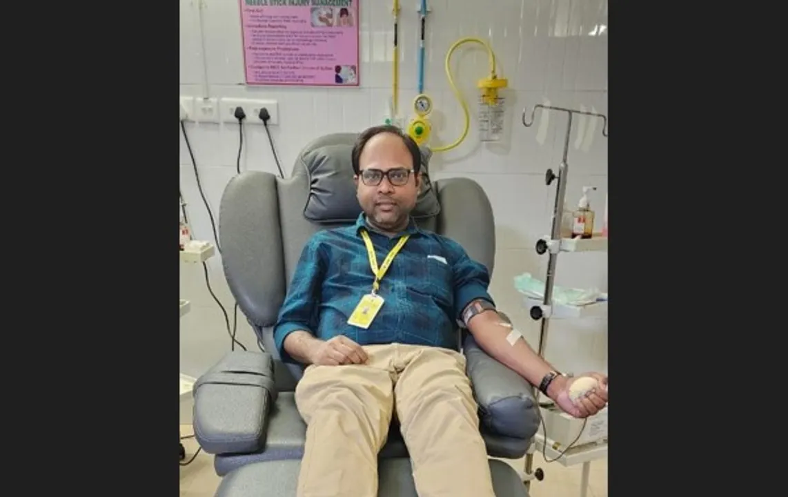  AIIMS Bhubaneswar doctor donates blood to save patient's life