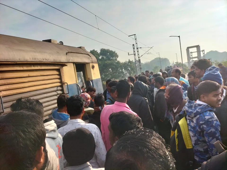 2 passengers injured as they fall off train in Odisha's Jajpur, locals stage stir