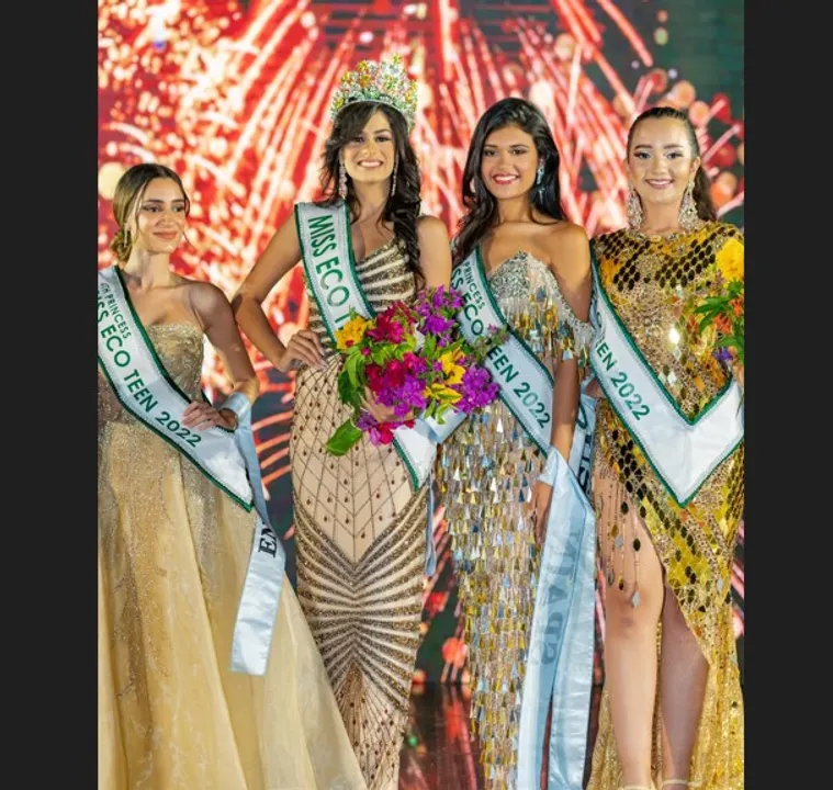  India's Cherisha Chanda wins Miss Eco Teen Pageant