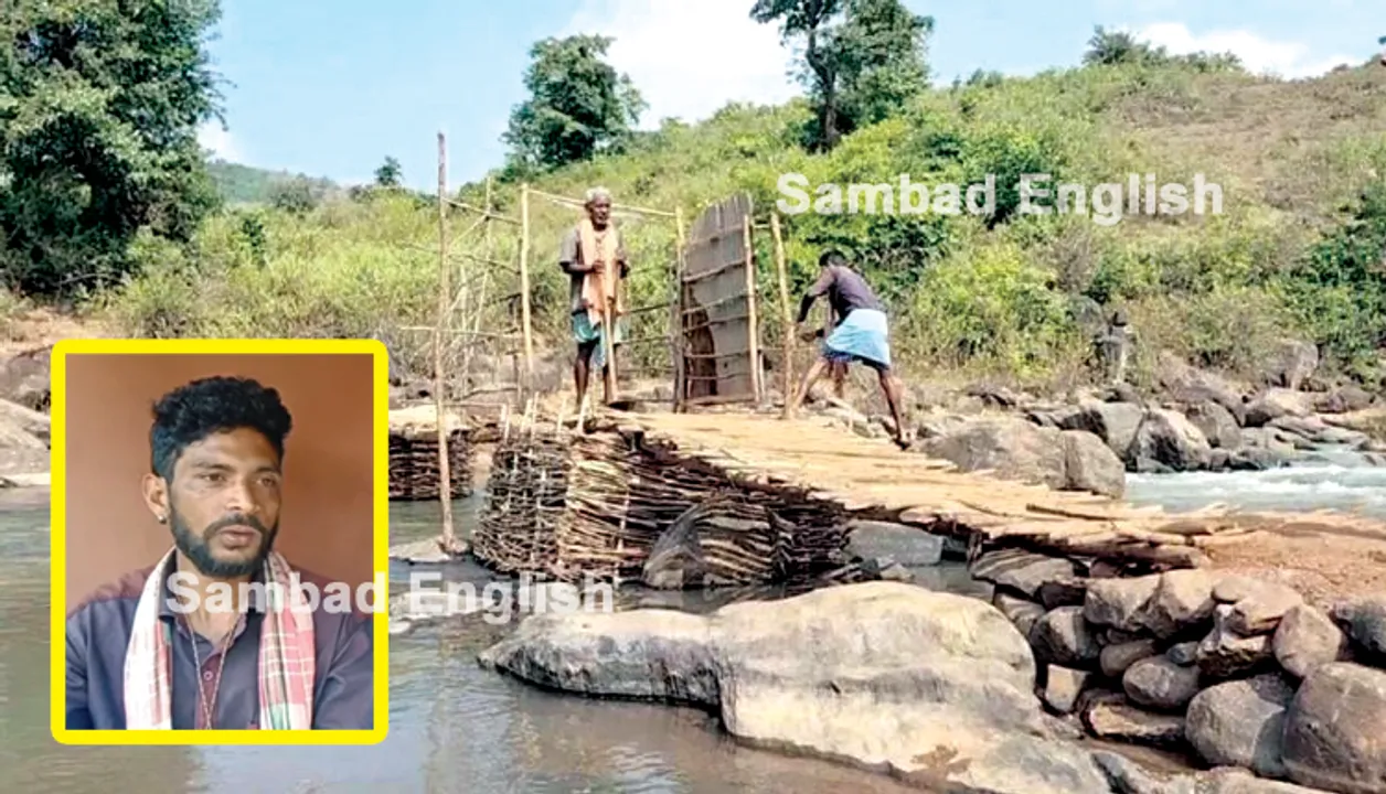  Odisha man mortgages his wife’s gold ornaments to make village road, 3 temporary bridges