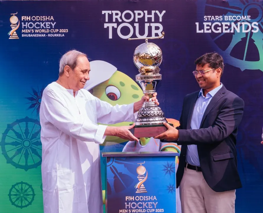  CM Naveen launches Trophy Tour of FIH Odisha Hockey Men's World Cup