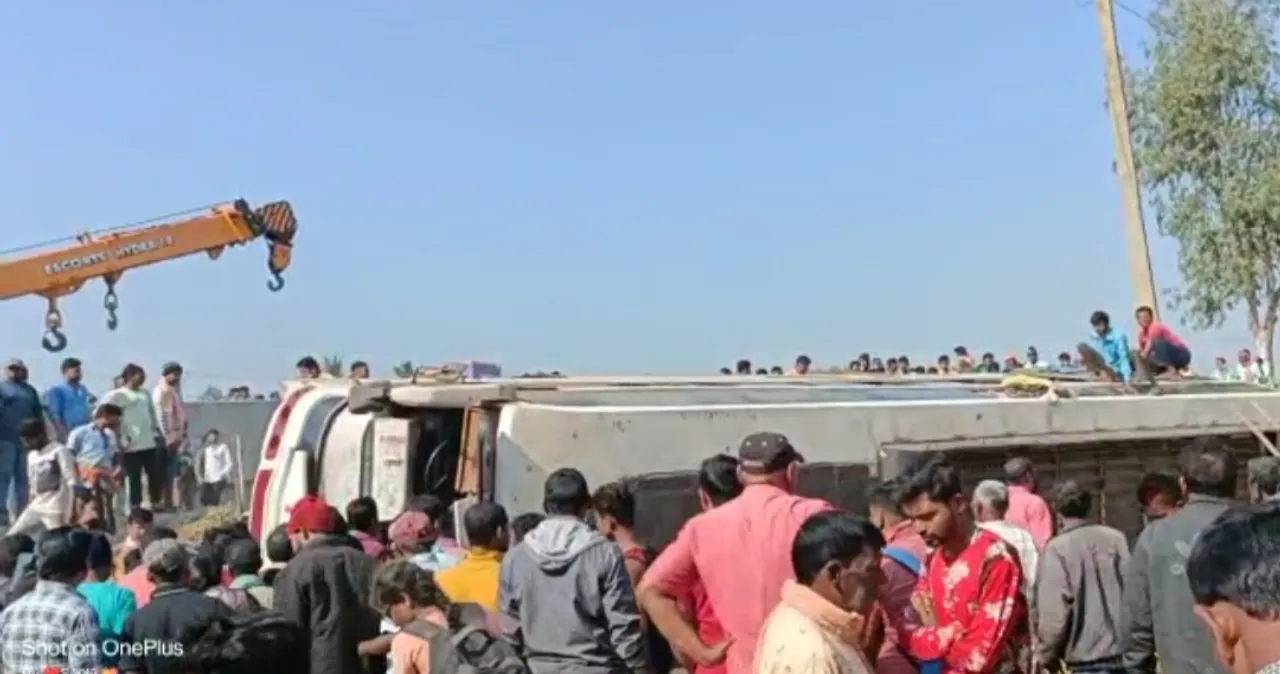  1 dead, over 40 hurt as passenger bus overturns in Odisha's Mayurbhanj