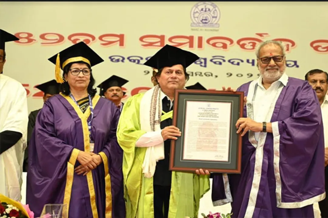  KIIT & KISS Founder Achyuta Samanta Conferred Honorary Doctorate Degree by Utkal University