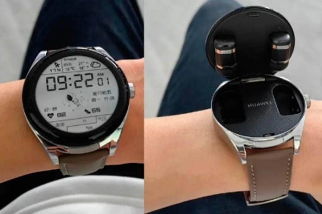  This unique Huawei smartwatch carries earbuds inside