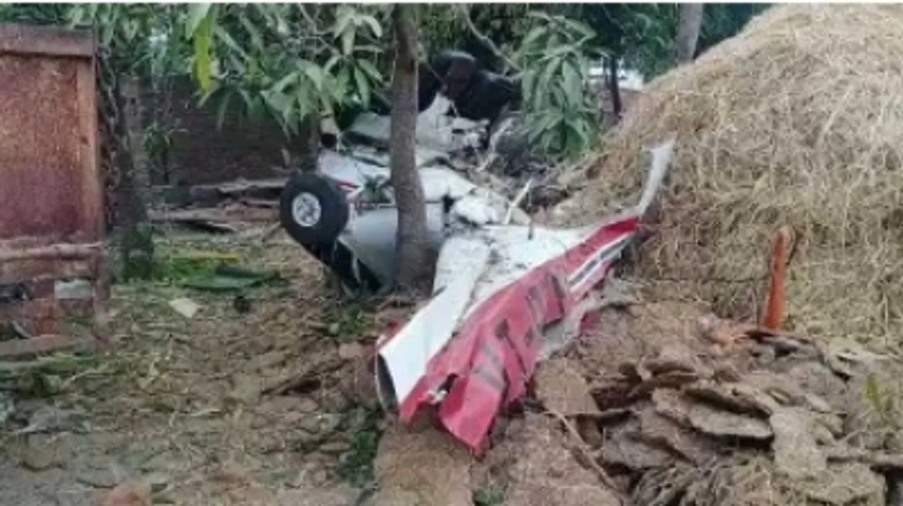  Pvt trainer aircraft crashes in MP's Rewa, pilot dead