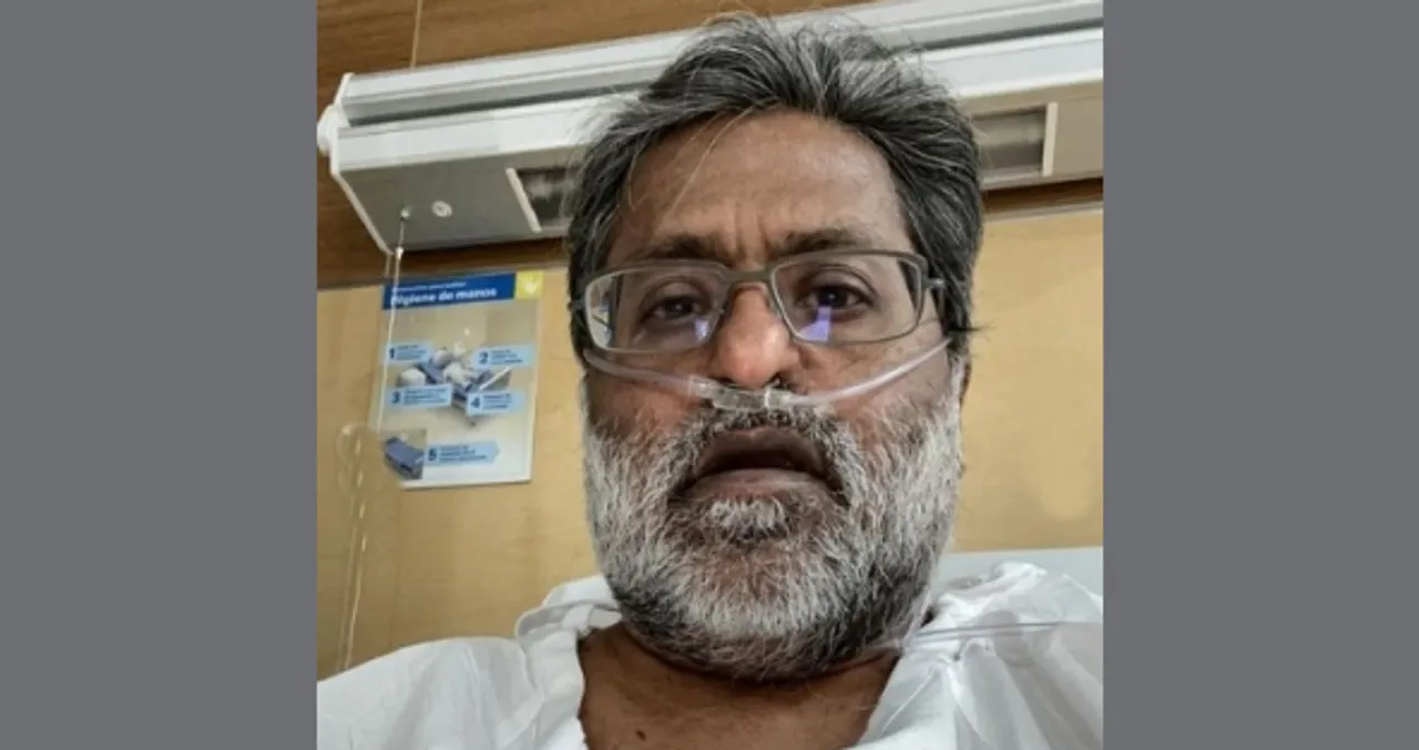  Former IPL Chairman Lalit Modi on 24x7 external oxygen after contracting Covid