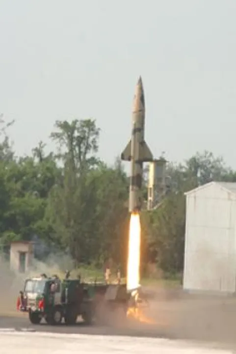  Short-Range Ballistic Missile Prithvi-II test-fired off Odisha coast