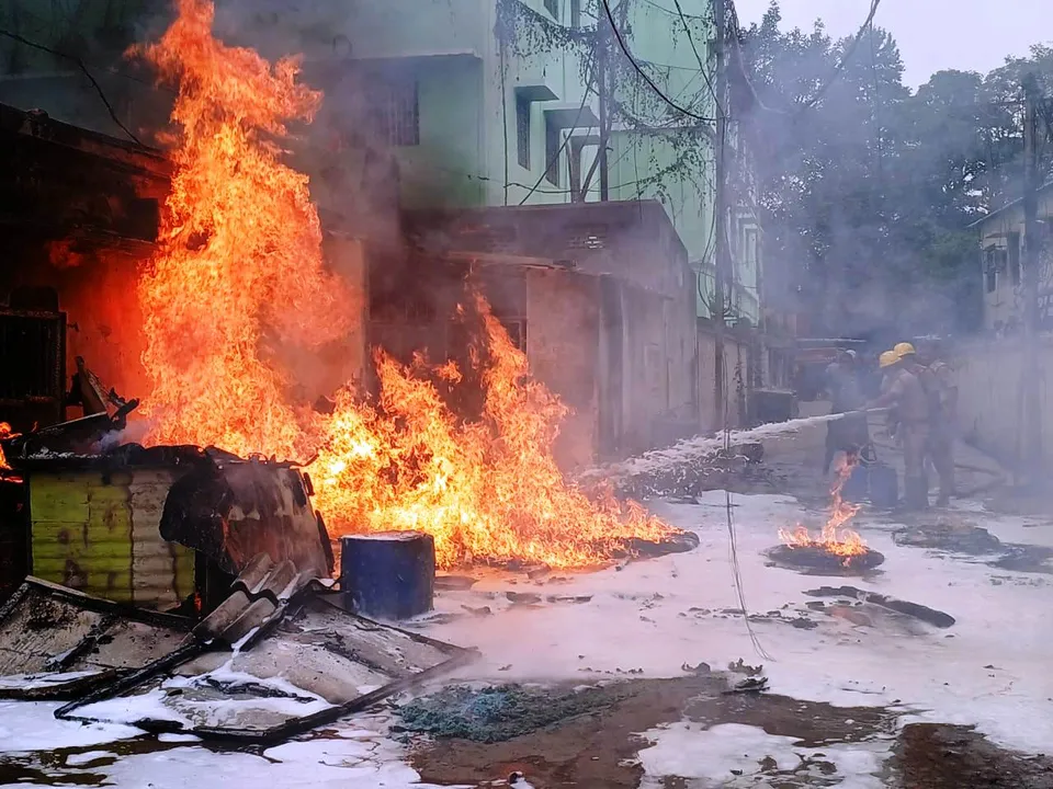  Fire breaks out at District Registration Office in Cuttack