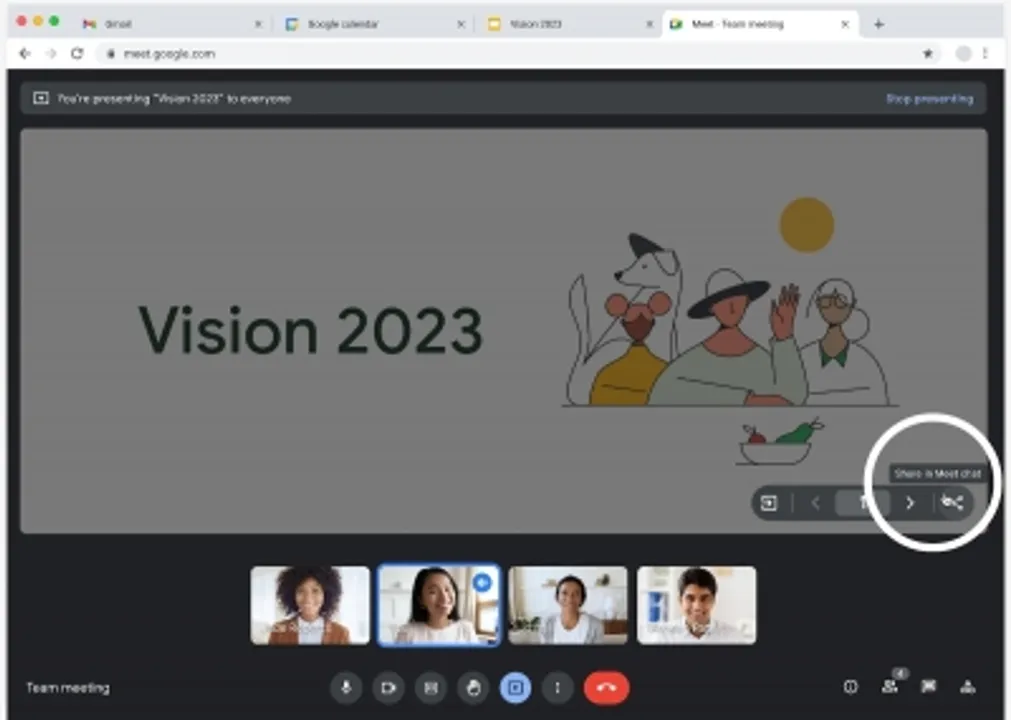  Google Meet users can now share access to presented content