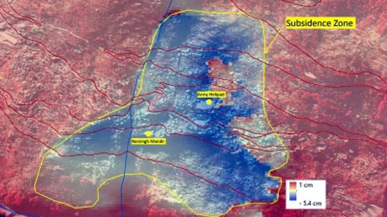 Foreign, Indian satellite images showed Joshimath sinking