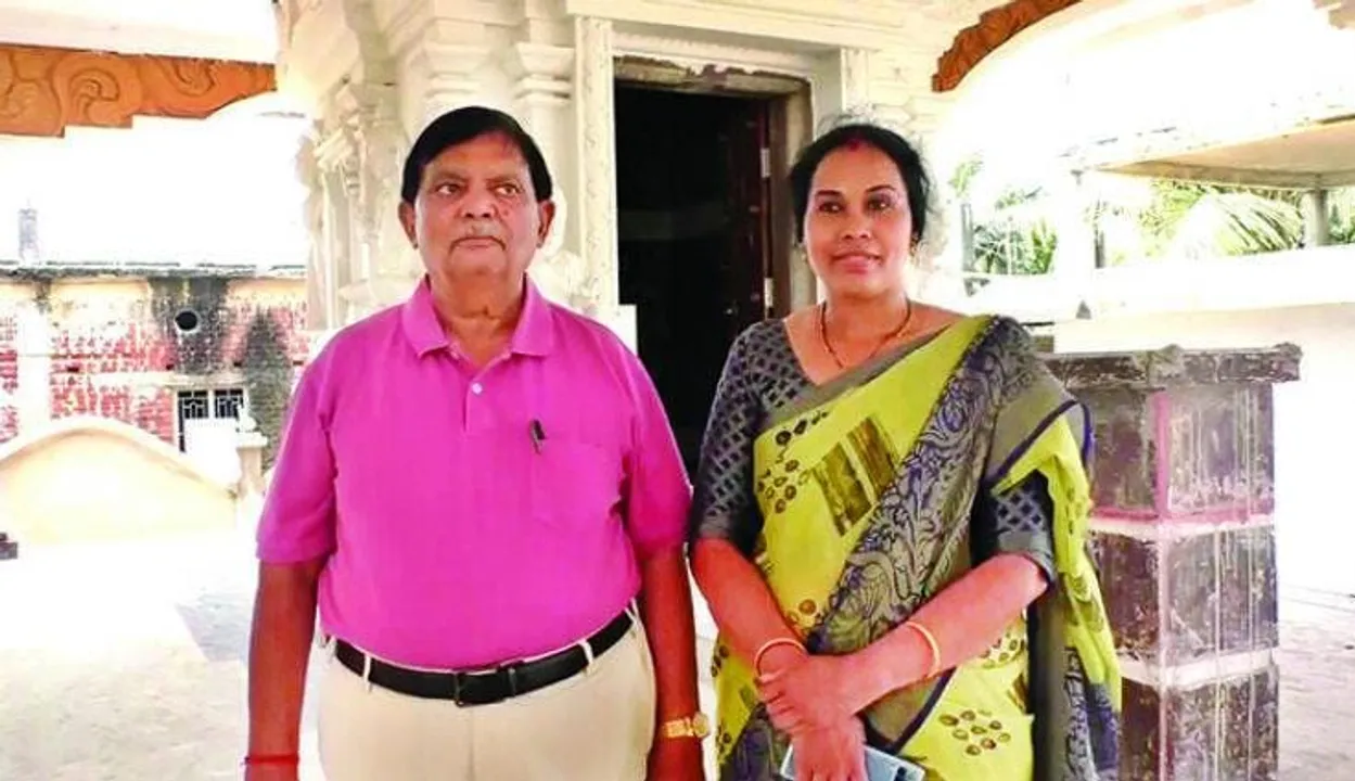  Keeping his promise to his wife, man build Rs 8 cr worth temple for Maa Santoshi in Odisha's Jajpur