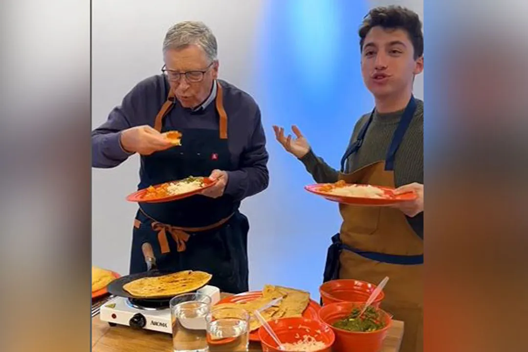  [Watch] Bill Gates makes roti with chef Eitan Bernath, enjoys it with ghee