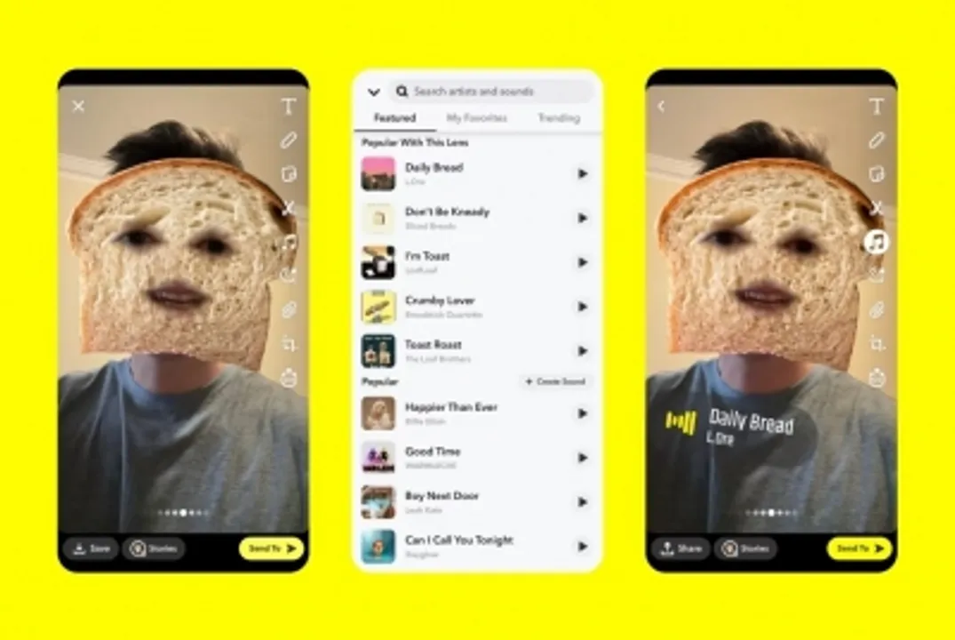 Snapchat now recommends sounds for photos, videos