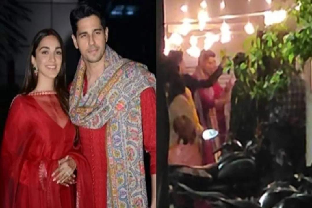  Kiara, Sidharth shake a leg on dhol beats before entering Delhi home