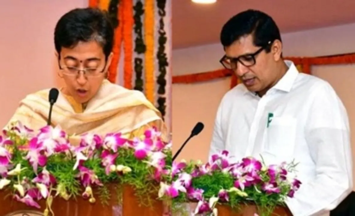  AAP's Atishi, Saurabh Bharadwaj sworn-in as Delhi ministers