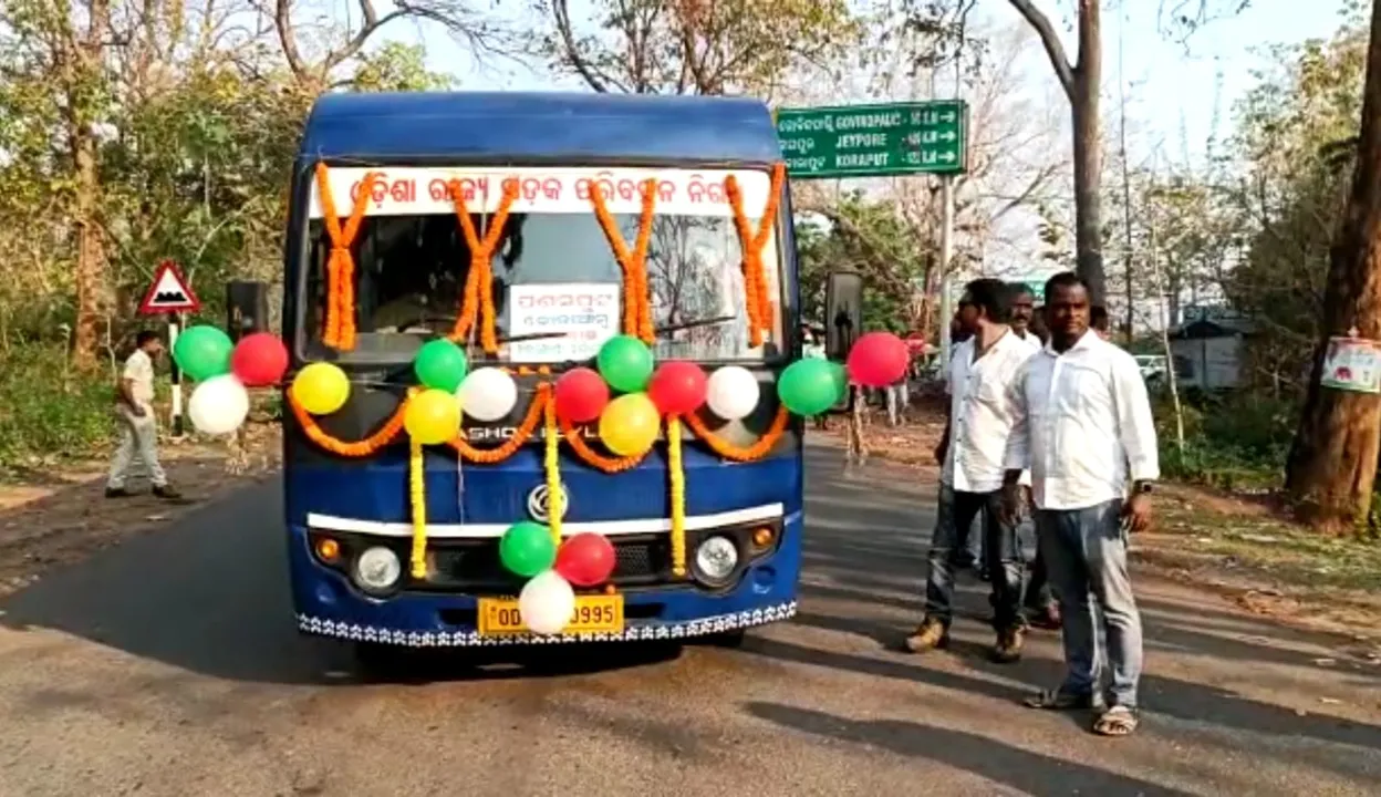  Bus service to cut-off Swabhiman Anchal starts in Odisha's Malkangiri