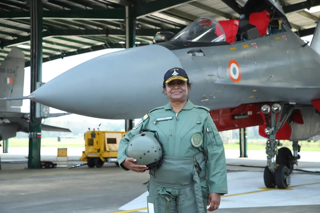  President Murmu takes historic sortie in Sukhoi 30 MKI fighter aircraft; see pics
