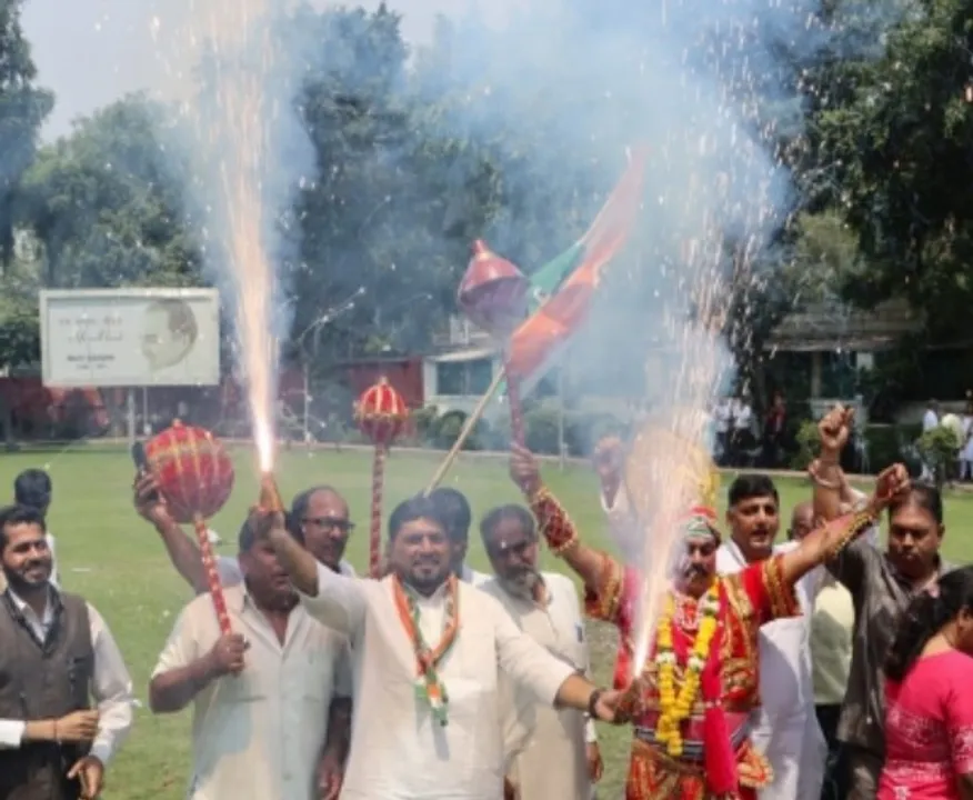  Karnataka elections: Celebrations at Congress HQ in Delhi