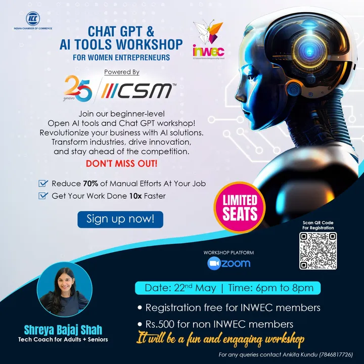  INWEC to hold ChatGPT & AI Tools workshop next week