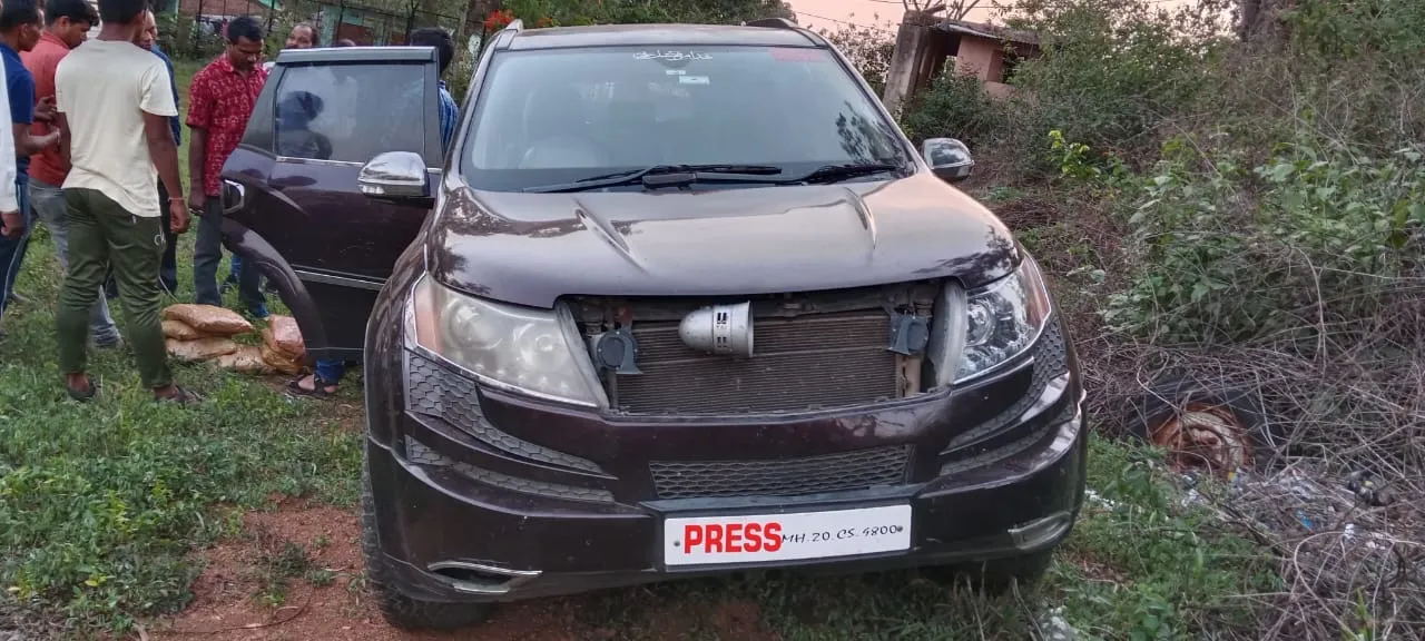  "Press" vehicle seized with 151 kg ganja from Odisha's Koraput