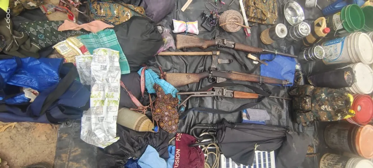  Odisha Police recovers arms, explosives after exchange of fire with Maoists in Kandhamal
