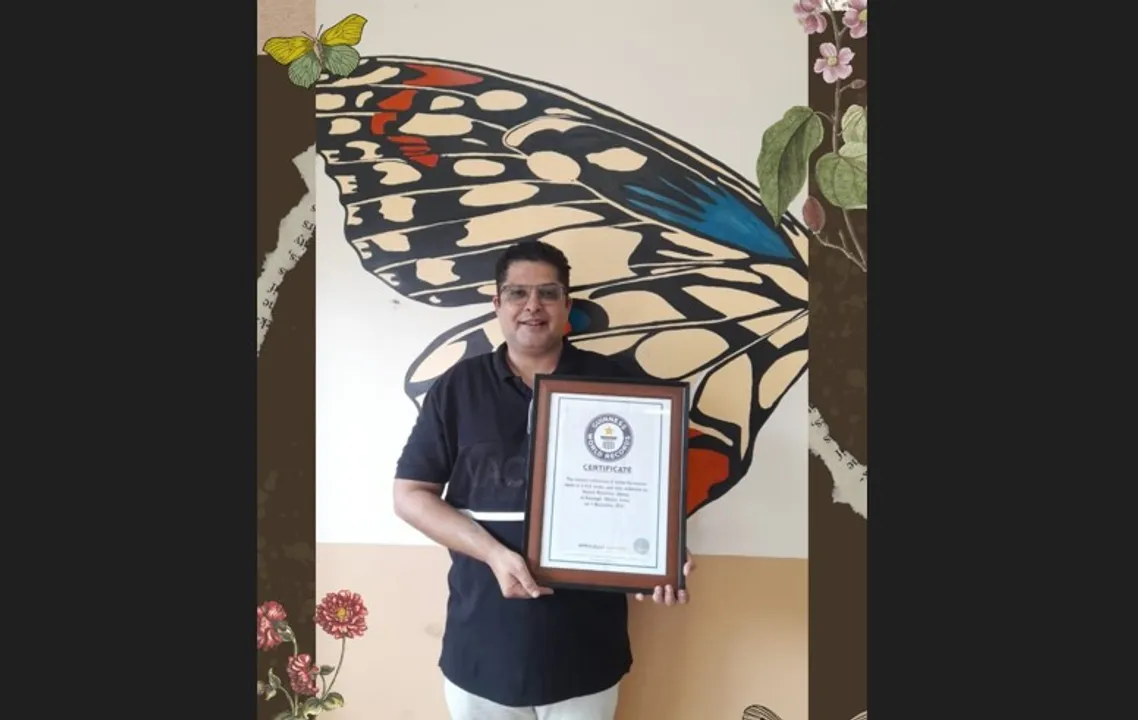  Odisha man enters Guinness World Records for largest collection of butterfly-related items