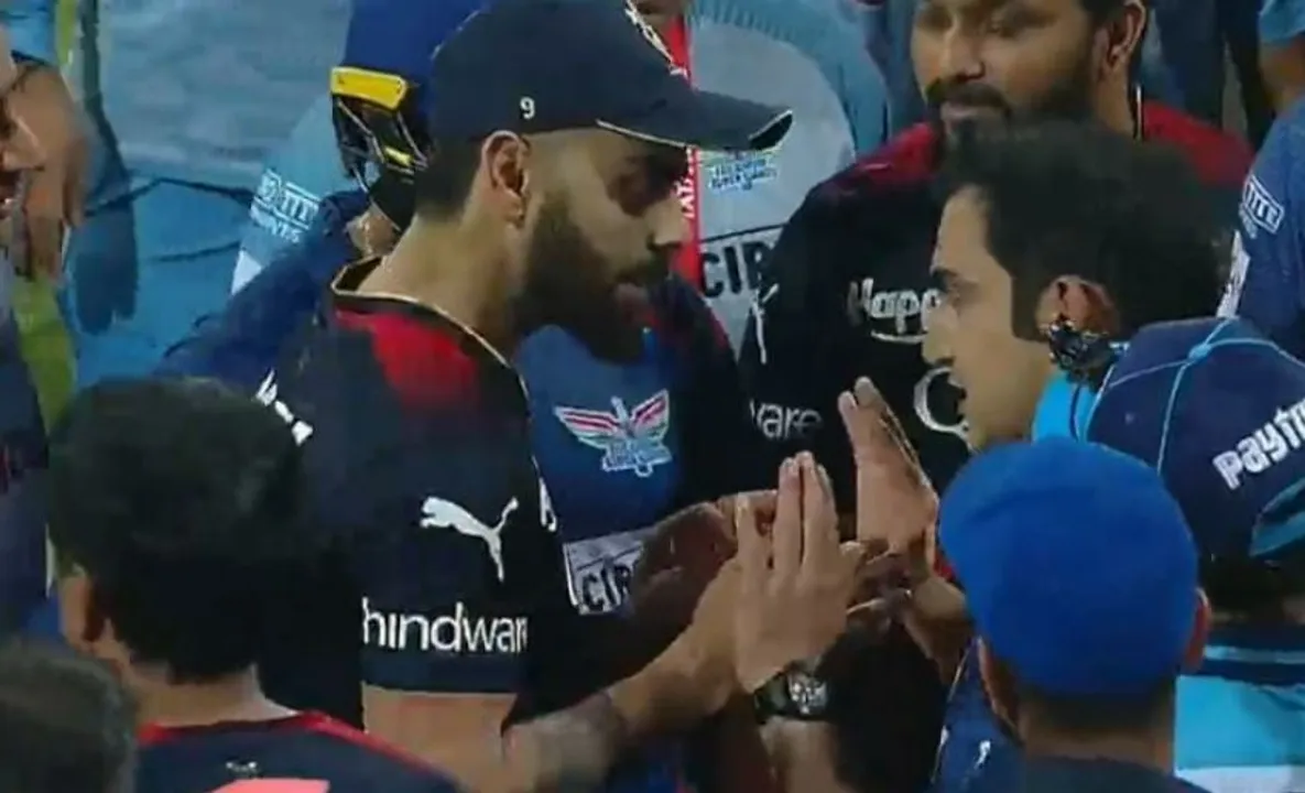  Virat Kohli and Gautam Gambhir in a verbal spat after RCB beat LSG