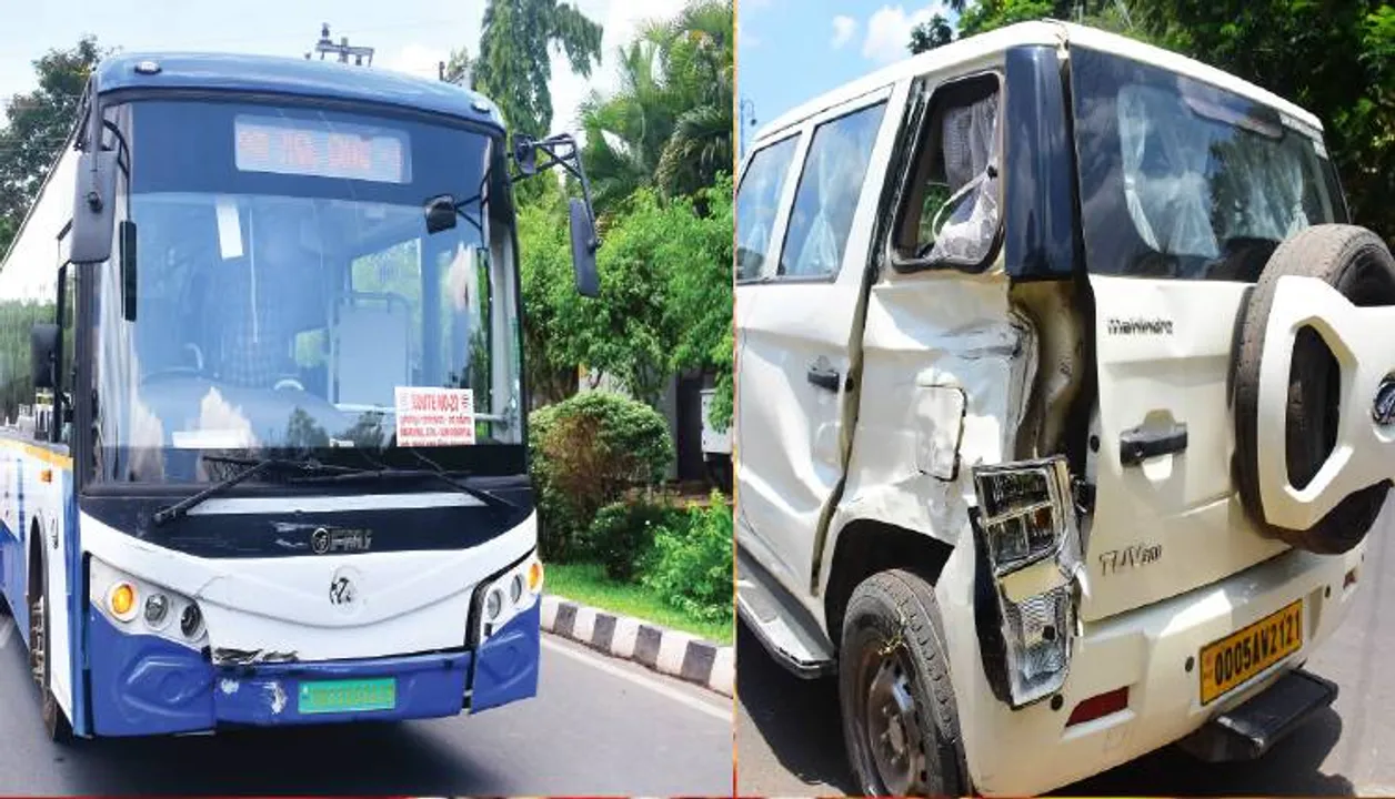  Mo Bus-Cuttack ADM vehicle accident: CRUT releases CCTV footage, defends bus driver [Watch]