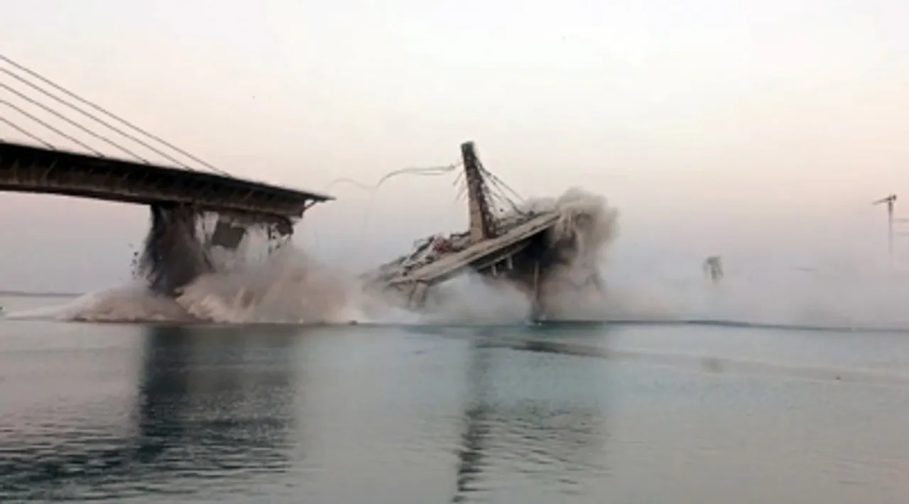  Khagaria-Bhagalpur bridge collapse will affect water biodiversity in region