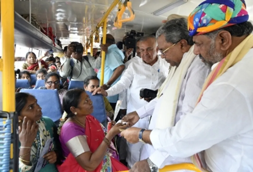  Free bus travel scheme launched, women in Karnataka celebrate