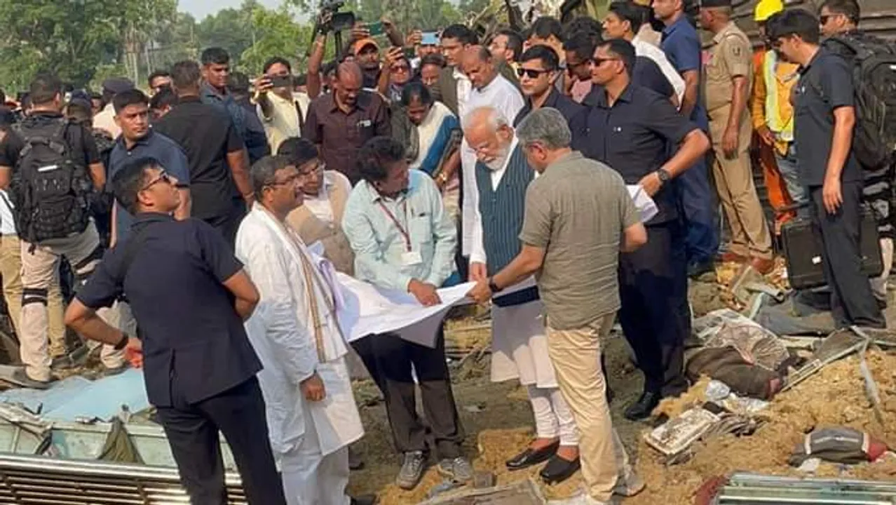  Odisha train tragedy: Prime Minister Modi reaches accident site