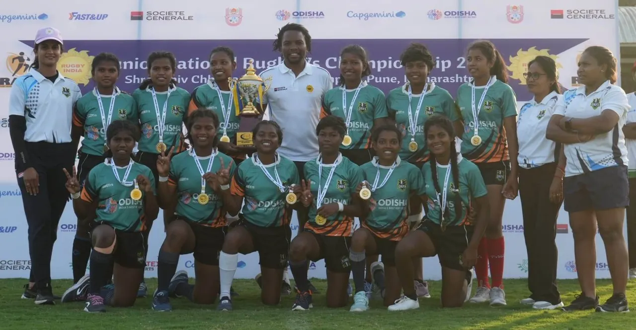  Odisha U18 girls crowned Junior National Rugby 7s Champions