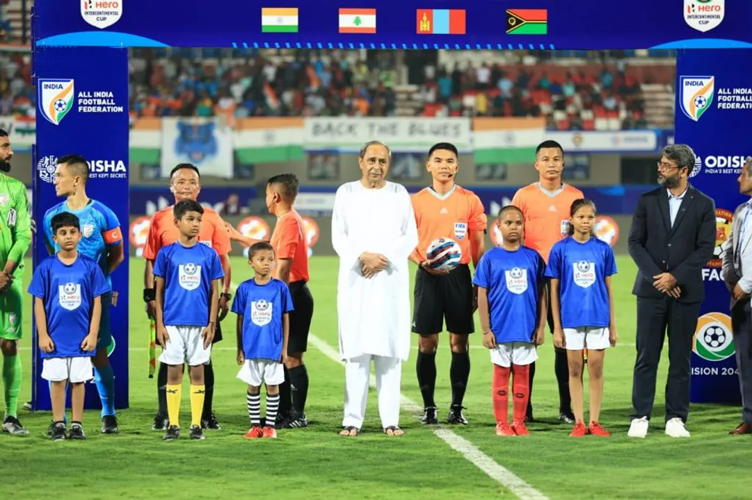  Hero Intercontinental Cup: Odisha CM graces India vs Mongolia match