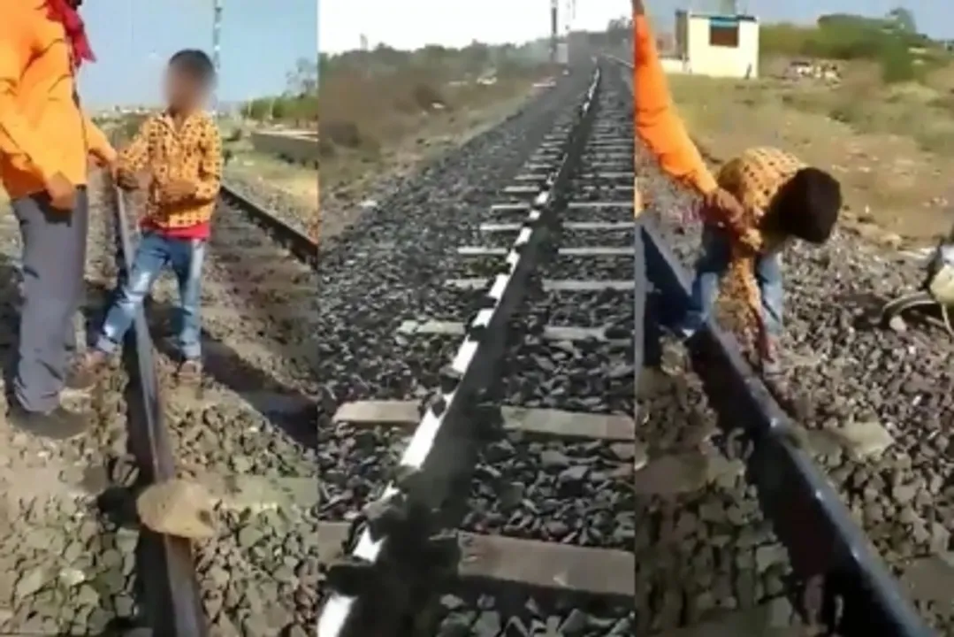  Video of boy placing stones on railway track in Karnataka goes viral