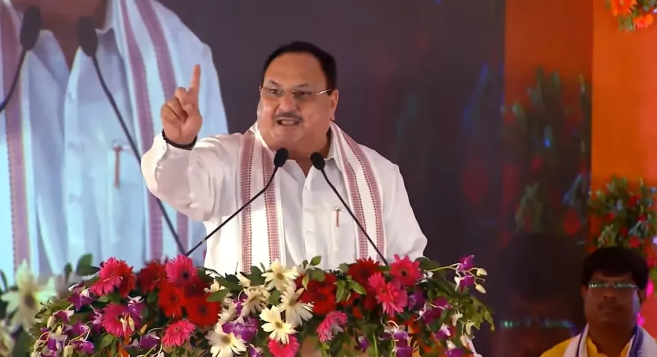  "Officers are running Odisha": BJP president JP Nadda slams state govt at Bhawanipatna public meeting
